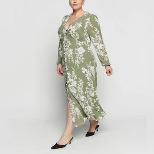 Reformation Brogan dress size 14 willow color NWT